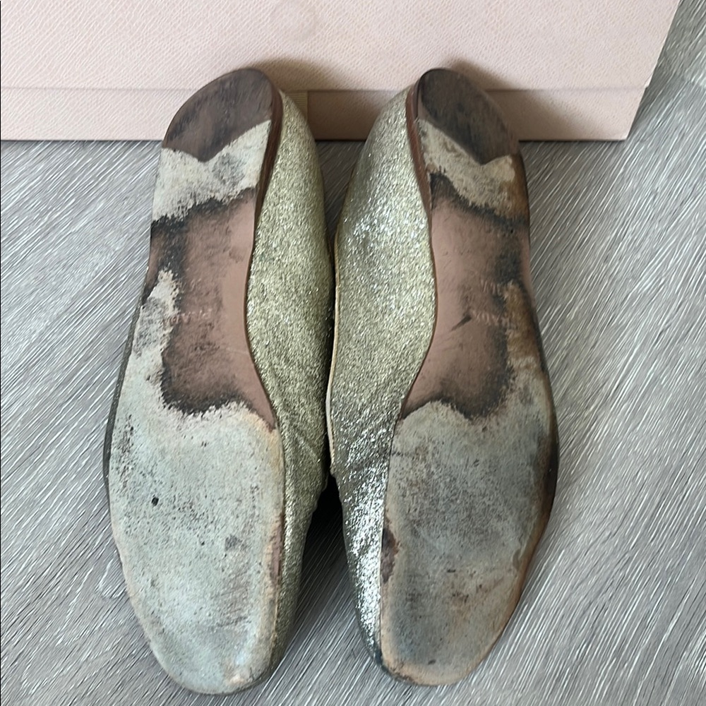 Prada Gold Women's Loafers - Picture 4 of 5